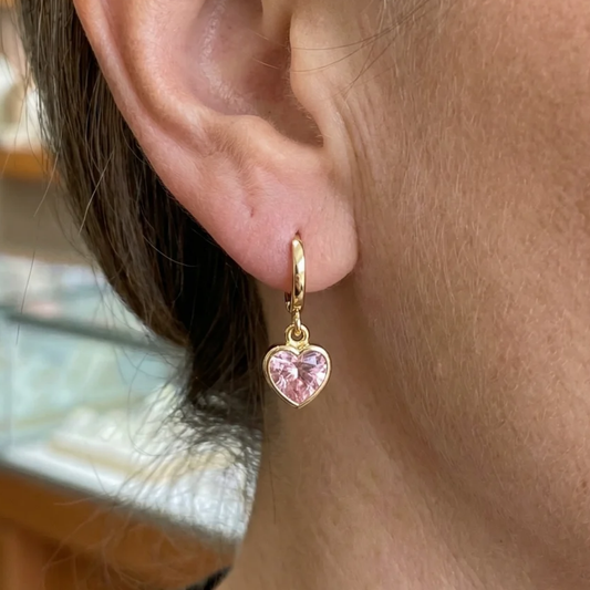 Cupid Charm Drop Earrings | Gold